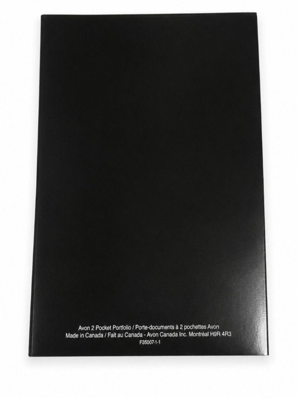 Vintage Avon 2 Pocket Portfolio Black Lip Print Retro Y2K Office Folder Supplies - Picture 2 of 3